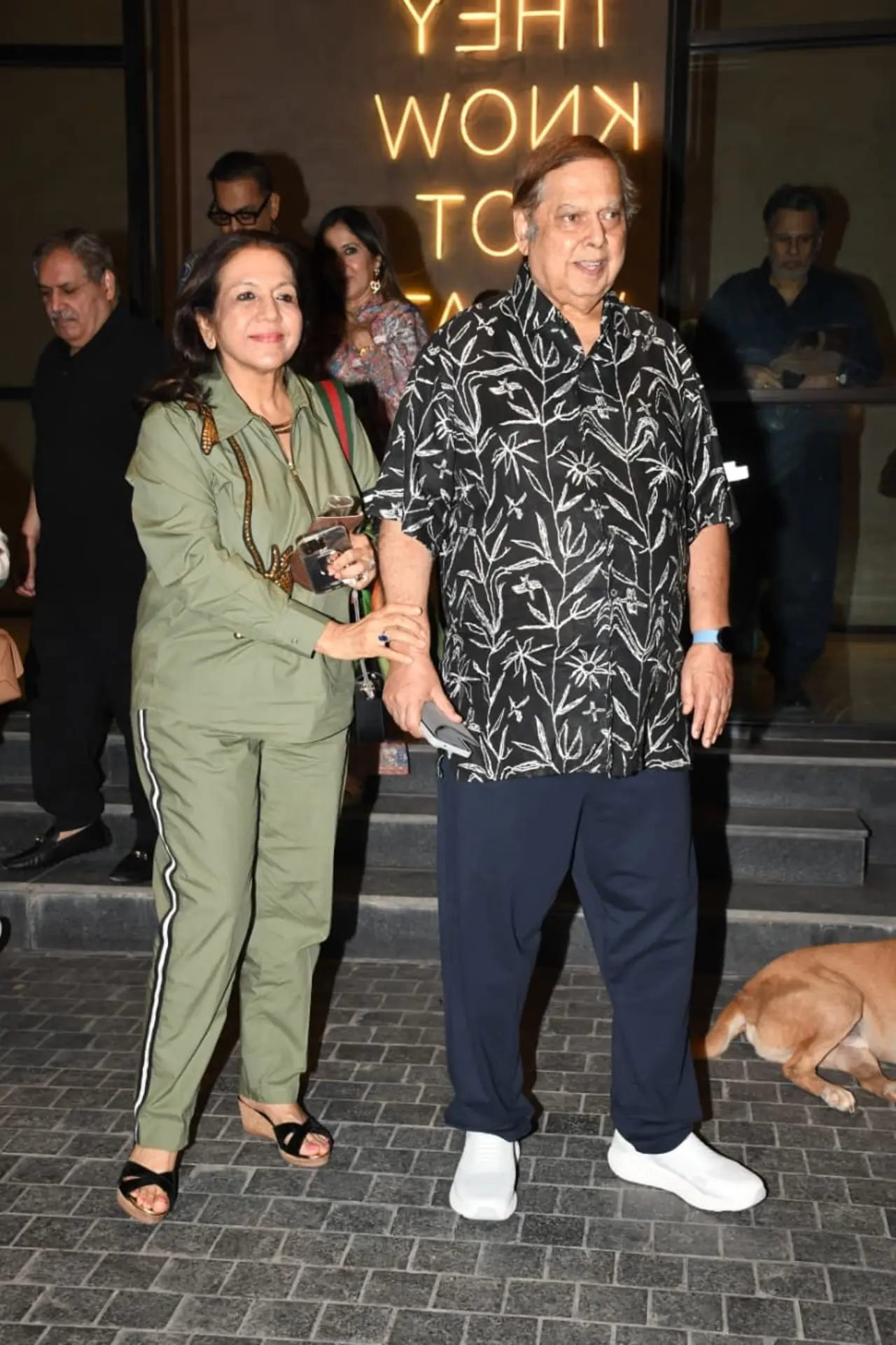 Filmmaker David Dhawan was also seen with his wife Laali Dhawan. He is gearing up for release of Hai Jawani Toh Ishq Hona Hai.